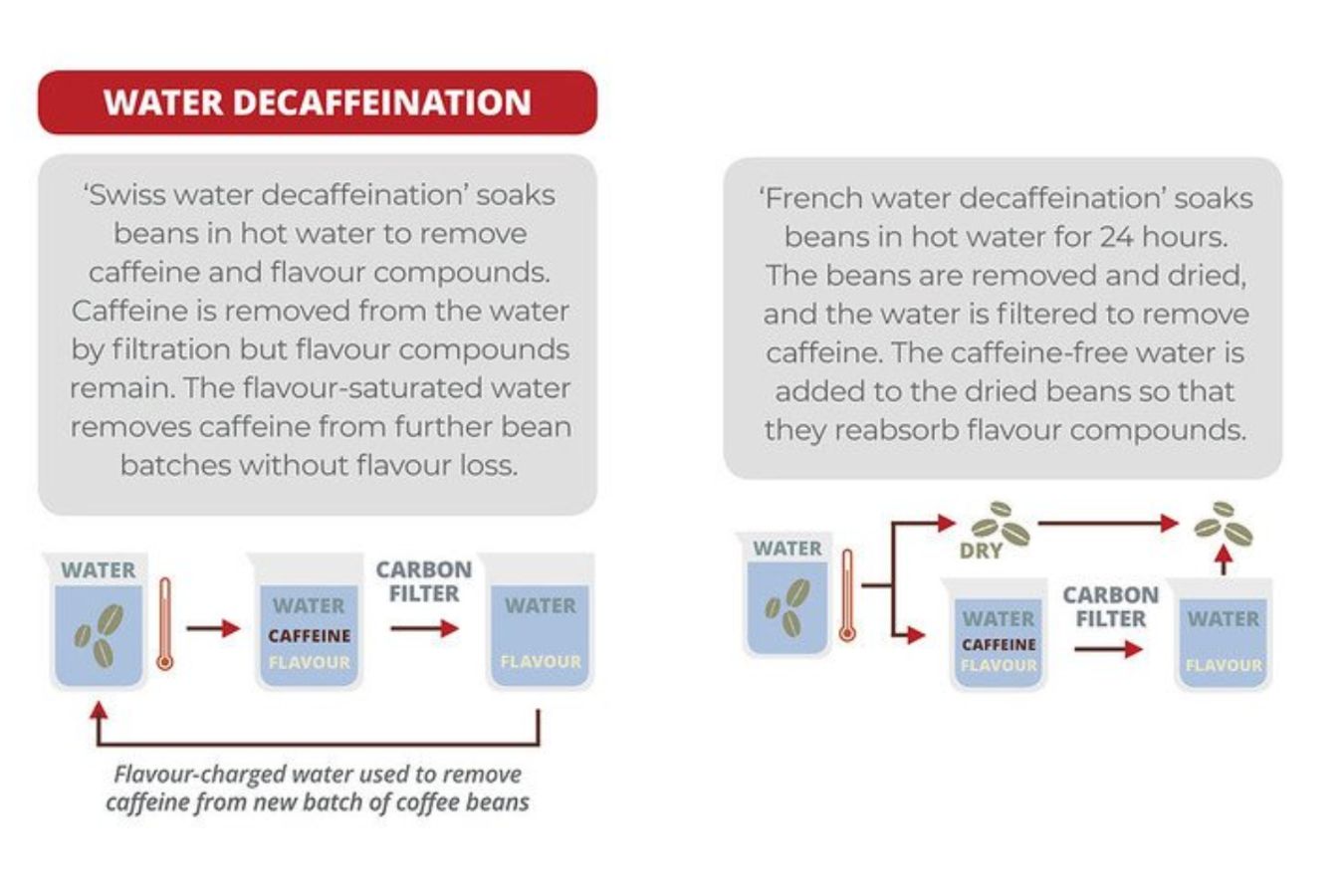 Decaffeination Processes In Decaf Coffee