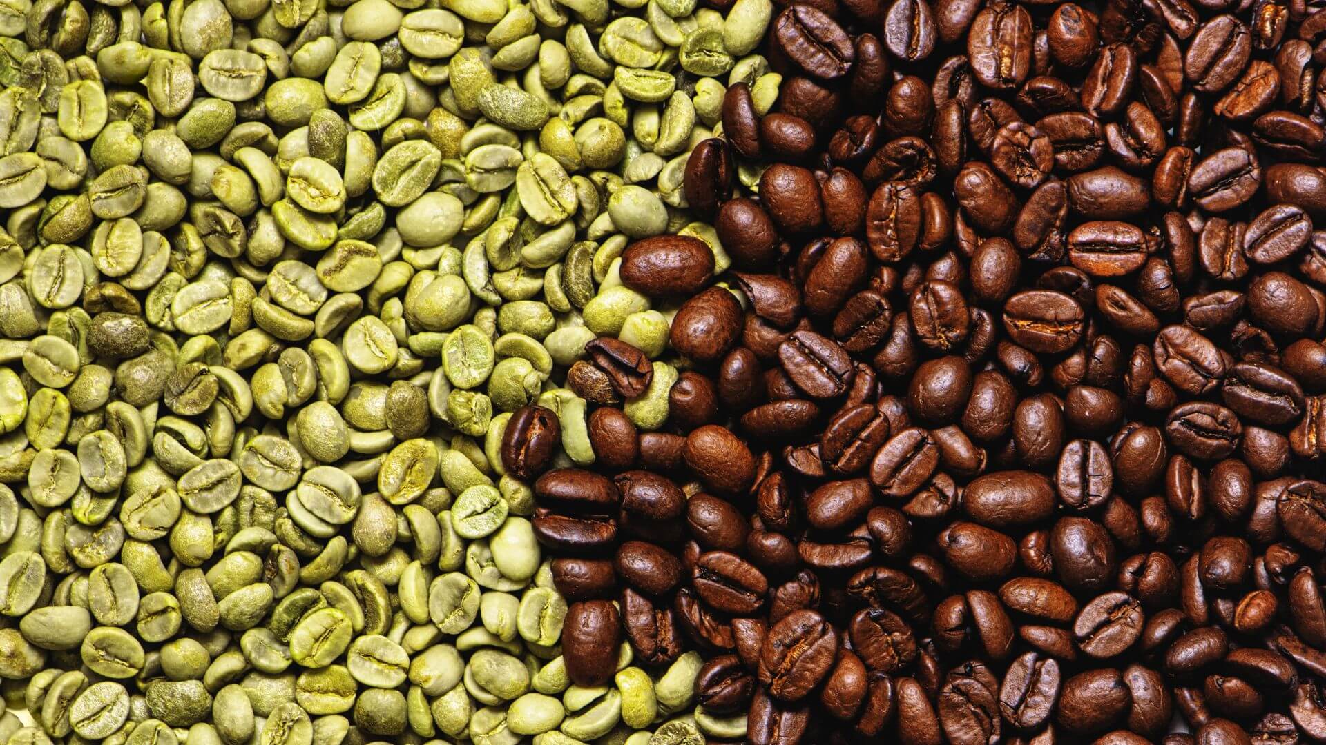 Green coffee and Roasted coffee