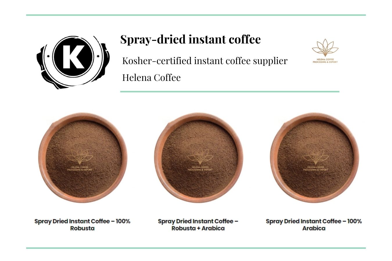 Kosher Certified Instant Coffee Supplier